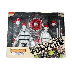 Teenage Mutant Ninja TMNT New- B&W 2 Pack Eastman Laird's First Turtles NECA